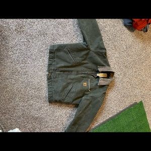 Vintage Carhartt Jacket. Green Size large
